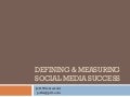Social Media Metrics