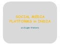 Social media platforms as super heroes