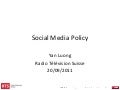 Social Media Policy: une méthodologie