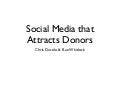 Social Media Presentation Donors