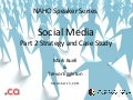 Social media speaker series Part 2