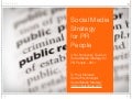 Social Media Strategy for PR people