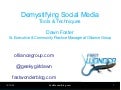 Demystifying Social Media: Tools and Techniques