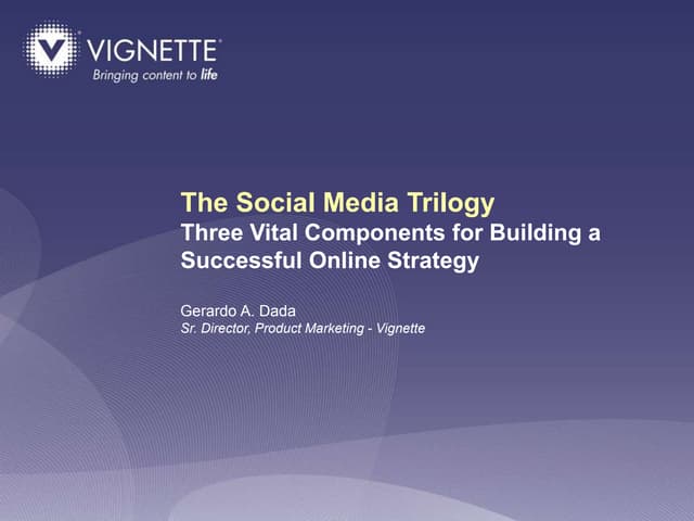 Web 2.0 - Social Media Trilogy - Vi...
