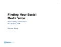 Finding Your Social Media Voice