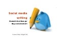 Social media writing
