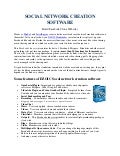 Social Network Creation Software