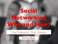 Social Networking: Why and How?