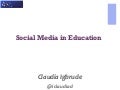 Social networking in education
