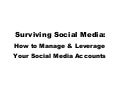 Managing Social Networks