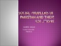 Social problems of pakistan and their solutions  by Nadeem Wagan