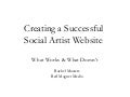 Creating a Successful Social Artist Website