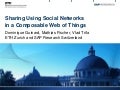 Social Sharing In a Web of Things