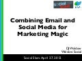 Combining Email and Social Media for Marketing Magic