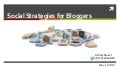 Social Strategies for Bloggers