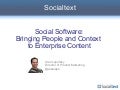 Social Software Is About People and Business Process