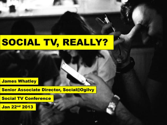 SOCIAL TV, REALLY?
