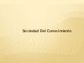 Sociedad del conocimiento