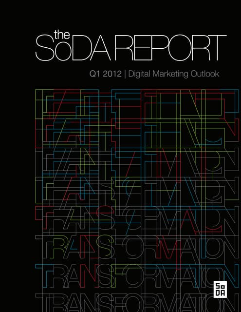 The 2012 SoDA Report