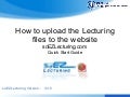 soEZLecturing How To Upload
