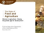 The State of Food and Agriculture 2011