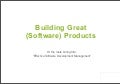 Software development management slides by George Berkowski (Hailo)