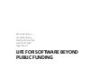 Software Practice 12 breakout - Life for Software Beyond Public Funding