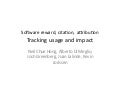 Software Practice 12 breakout - Tracking usage and impact of software