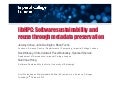 libHPC: Software sustainability and reuse through metadata preservation