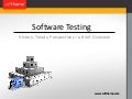 Software Testing: History, Trends, Perspectives - a Brief Overview