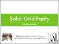 Solar Grid Parity 101