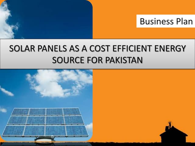 Solar panels   business plan (fyp)