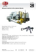 Bell type furnace line for the armament industry