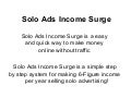 Solo ads income surge