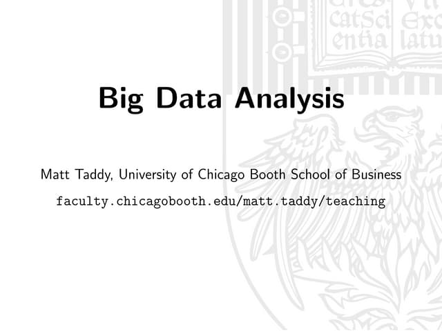 Big Data Analysis