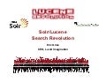 Solr lucene search revolution