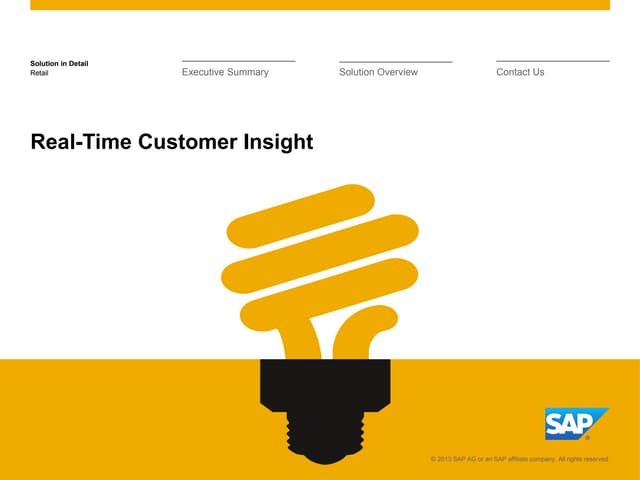 Real Time Customer Insights