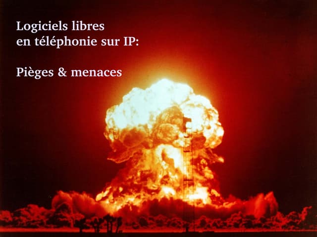 Free software and telephony over IP