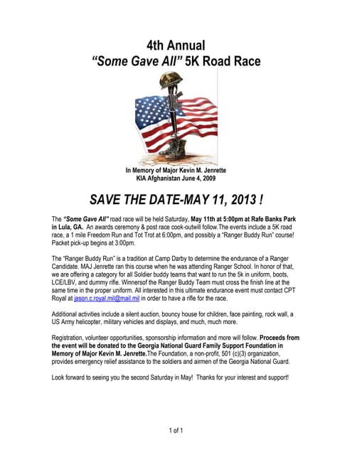 Some gave all save the date 2013