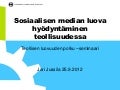 Sosiaalisen median luova hyödyntäminen teollisuudessa
