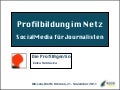 Profilbildung im Netz für Journalisten