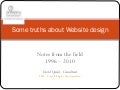 Some truths about website design