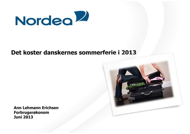 Nordeas sommerferieundersøgelse 2013