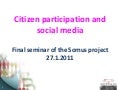 Somus final seminar 27.1.2011