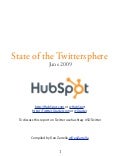 State of Twittersphere - Twitter Report June 2009