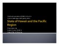 Jesse Souki State of Hawaii and the Pacific Region