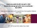 Veterinary public health research in Southeast Asia:  lessons for managing health risks in smallholder  pig systems