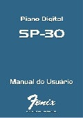 Manual do piano digital Fenix SP-30 (PORTUGUÊS)
