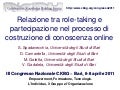 Relazione tra role-taking e partecipazione nel processo di costruzione di conoscenza online