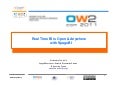 SpagoBi Real Time Business Intelligence, OW2con11, Nov 24-25, Paris
